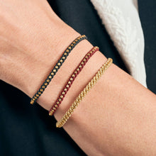 Rows Thin Macrame Beaded Bracelet