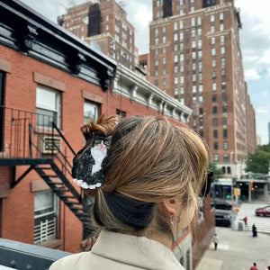 Tuxedo Cat Claw Hair Clip