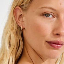 RECYCLED SMALL HOOP EARRINGS GP - 402432033_m3
