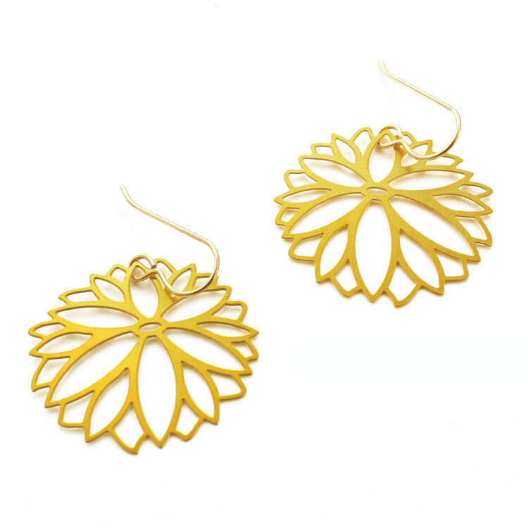 Small Zinnia Earrings
