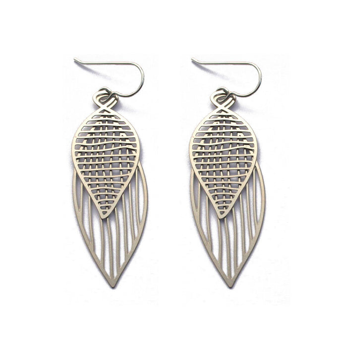 Double Leaf Earrings