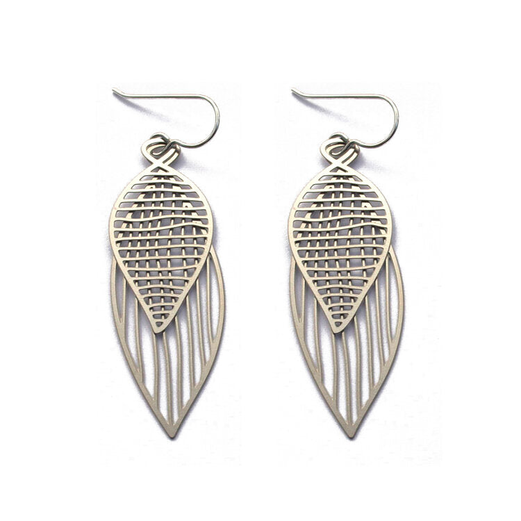 Double Leaf Earrings