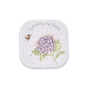 Hydrangea Bee Lip Balm Tin