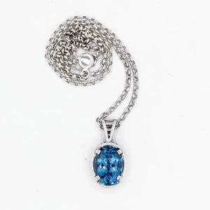 Temple of Athena Blue Topaz Pendant