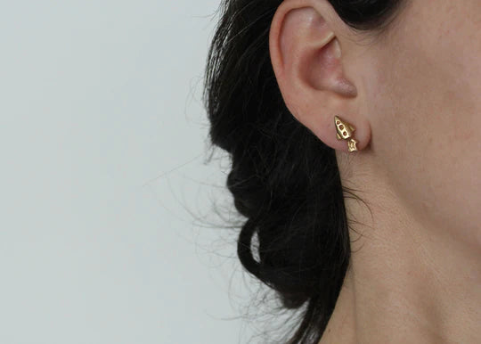 Spaceship Single Stud Earring