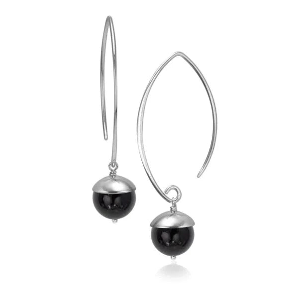 Acorn Gemstone Drop Earrings