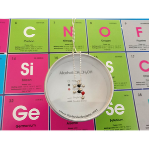 Slashpile Alcohol Molecule Necklace