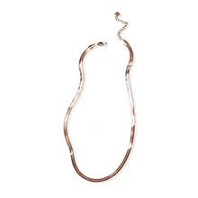 jj+rr Alessandra Serpentine Necklace Rose Gold 3N12RG