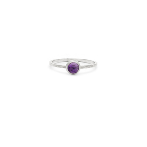 Laughing Sparrow Amethyst Gemstone Ring 290-01