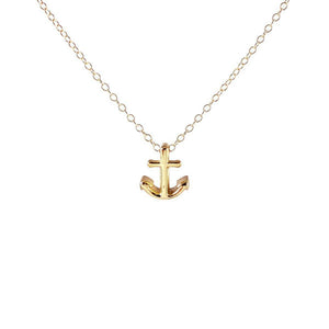 Kris Nations Anchor Necklace Gold N-ANCHOR-G