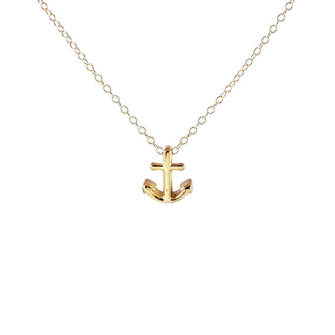 Kris Nations Anchor Necklace Gold N-ANCHOR-G
