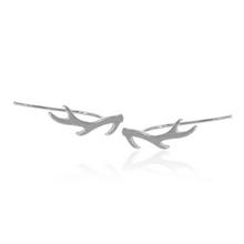 jj+rr Antler Earrings Silver 7E22-S