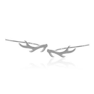 jj+rr Antler Earrings Silver 7E22-S