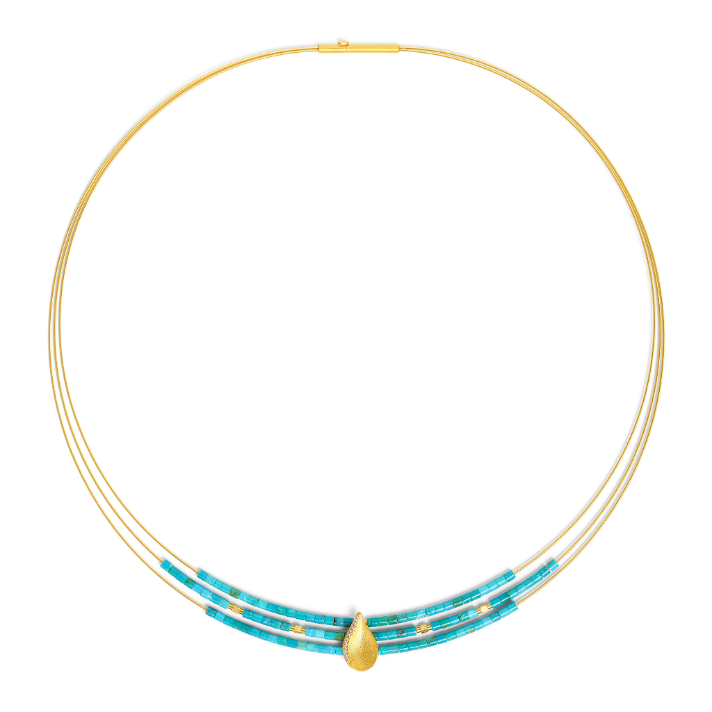 Bernd Wolf Aquina Turquoise Necklace 84123256