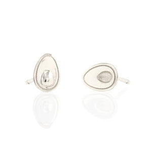 Kris Nations Avocado Studs Silver E615-S