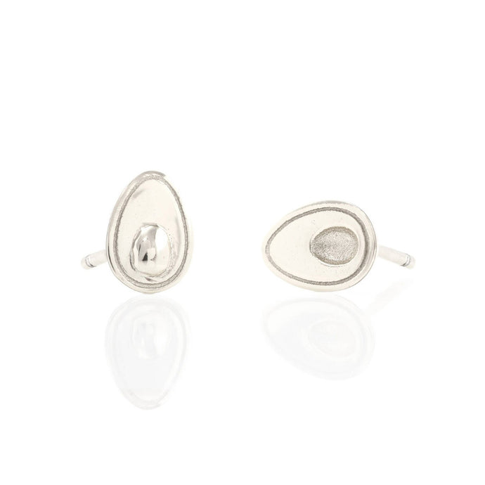 Kris Nations Avocado Studs Silver E615-S