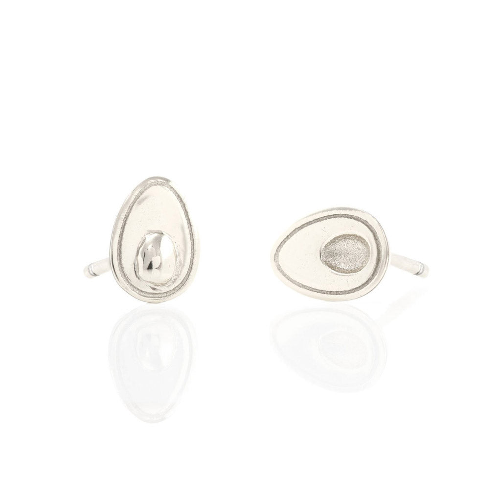 Kris Nations Avocado Studs Silver E615-S