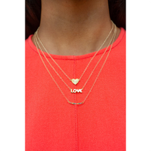 Bar Crystal Charm Necklace Rainbow N836-G-RAIN