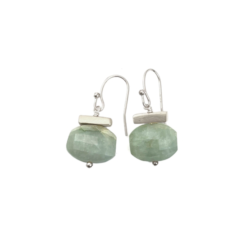 Philippa Roberts Bar with Aqua Earrings 163-20SE