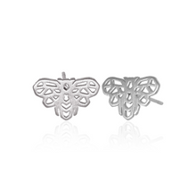 jj+rr Bee Origami Studs Silver 7E4-S