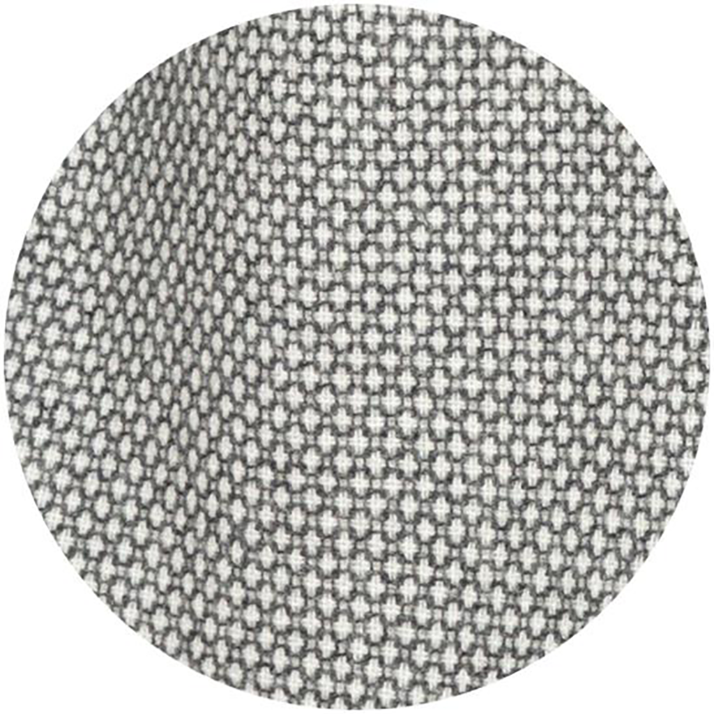 Foxford Woollen Mills Studio Birdseye Oxford Grey & White Lambswool Scarf 4320/C3