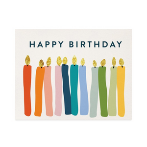 Halfpenny Postage Birthday Candles Greeting Card HPST20181