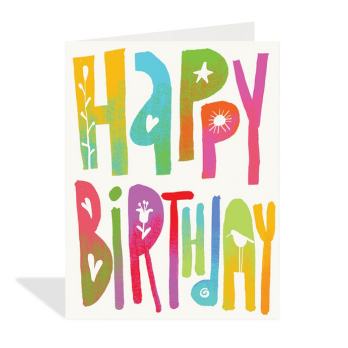 Halfpenny Postage Birthday Gradients Greeting Card HP22019CA