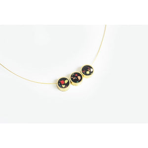 dconstruct Confetti Concrete Trio Necklace Black CON-J-BR-N-TRIO-CBLA