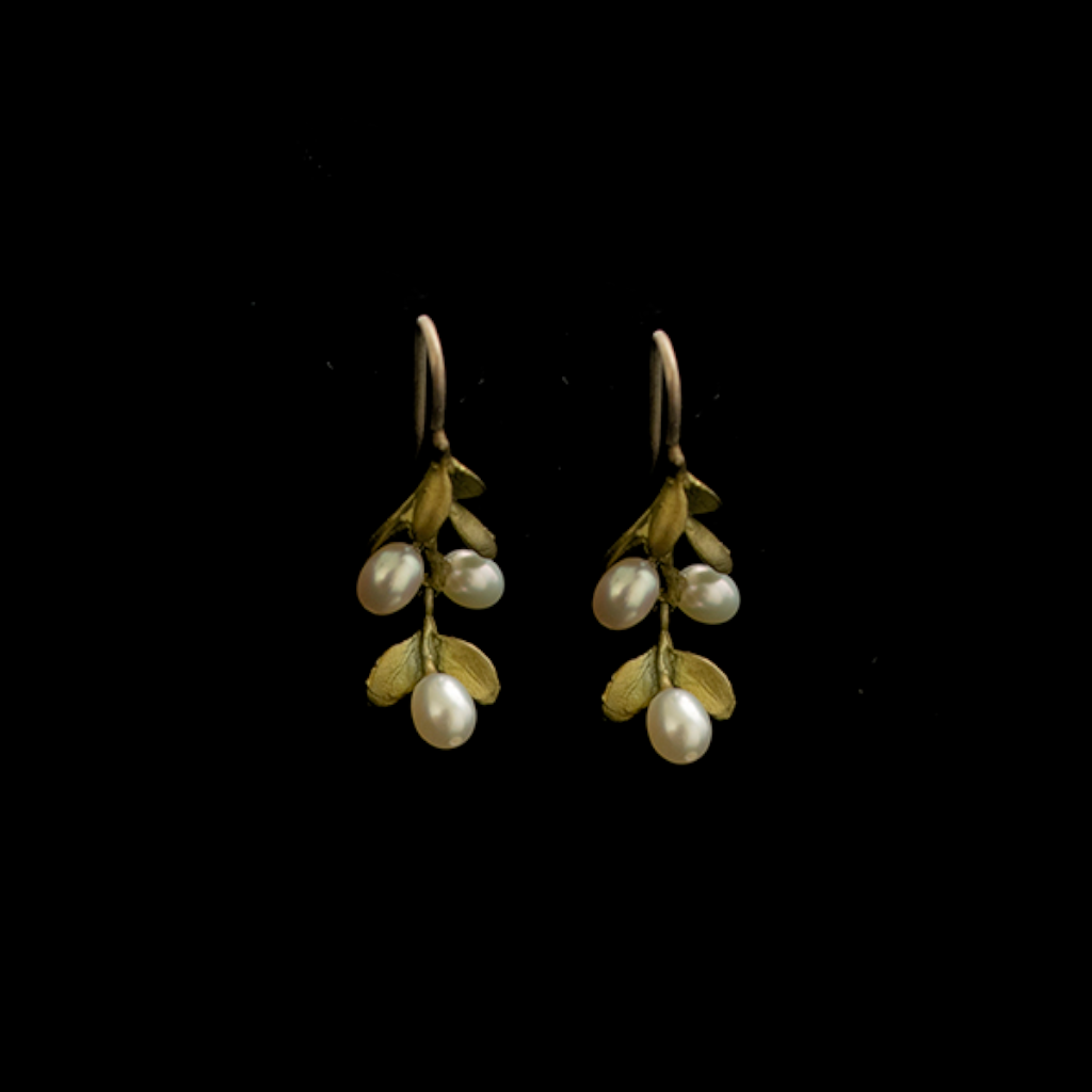 Silver Seasons Boxwood Earrings 4247BZWP