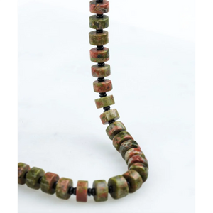 Pig & Hen Brontide Dragon Blood Jasper Bracelet P38-253559