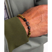 Pig & Hen Brontide Dragon Blood Jasper Bracelet P38-253559