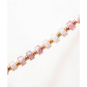 Pig & Hen Brontide Lilac Jade Rose Gold Bracelet P37-FW21-446129