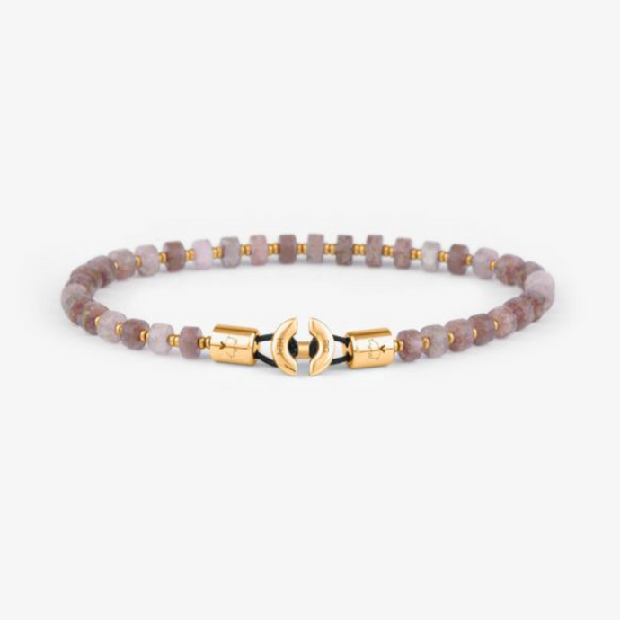 Pig & Hen Brontide Lilac Jade Rose Gold Bracelet P37-FW21-446129
