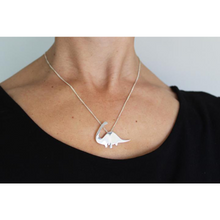 Slashpile Brontosaurus Dinosaur Necklace