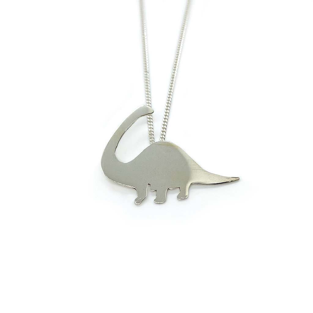 Dinosaur 2025 necklace silver