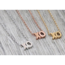 jj+rr Brushed "XO" Necklace 4N535