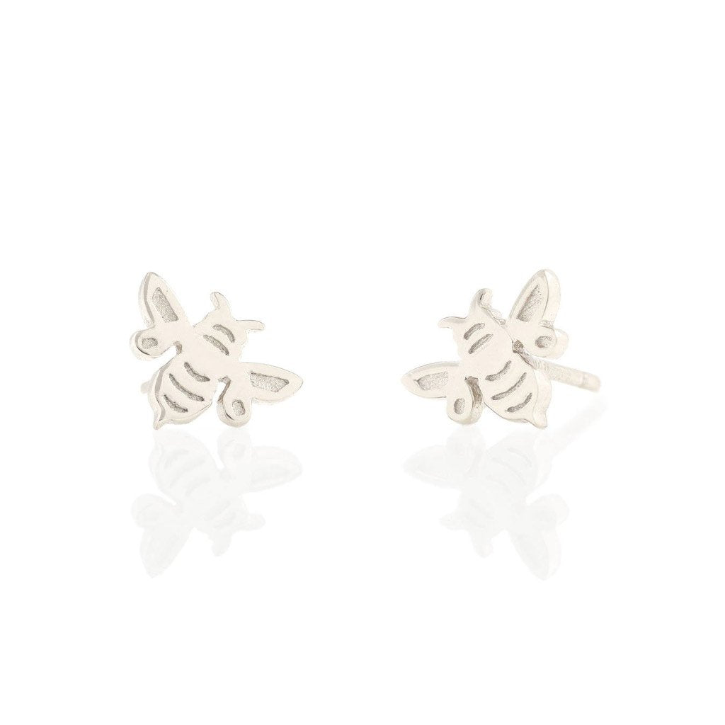Kris Nations Bumble Bee Studs Silver E596-S