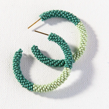 Ink + Alloy Cammy Colour Block Hoops Teal and Mint SBER1801TE