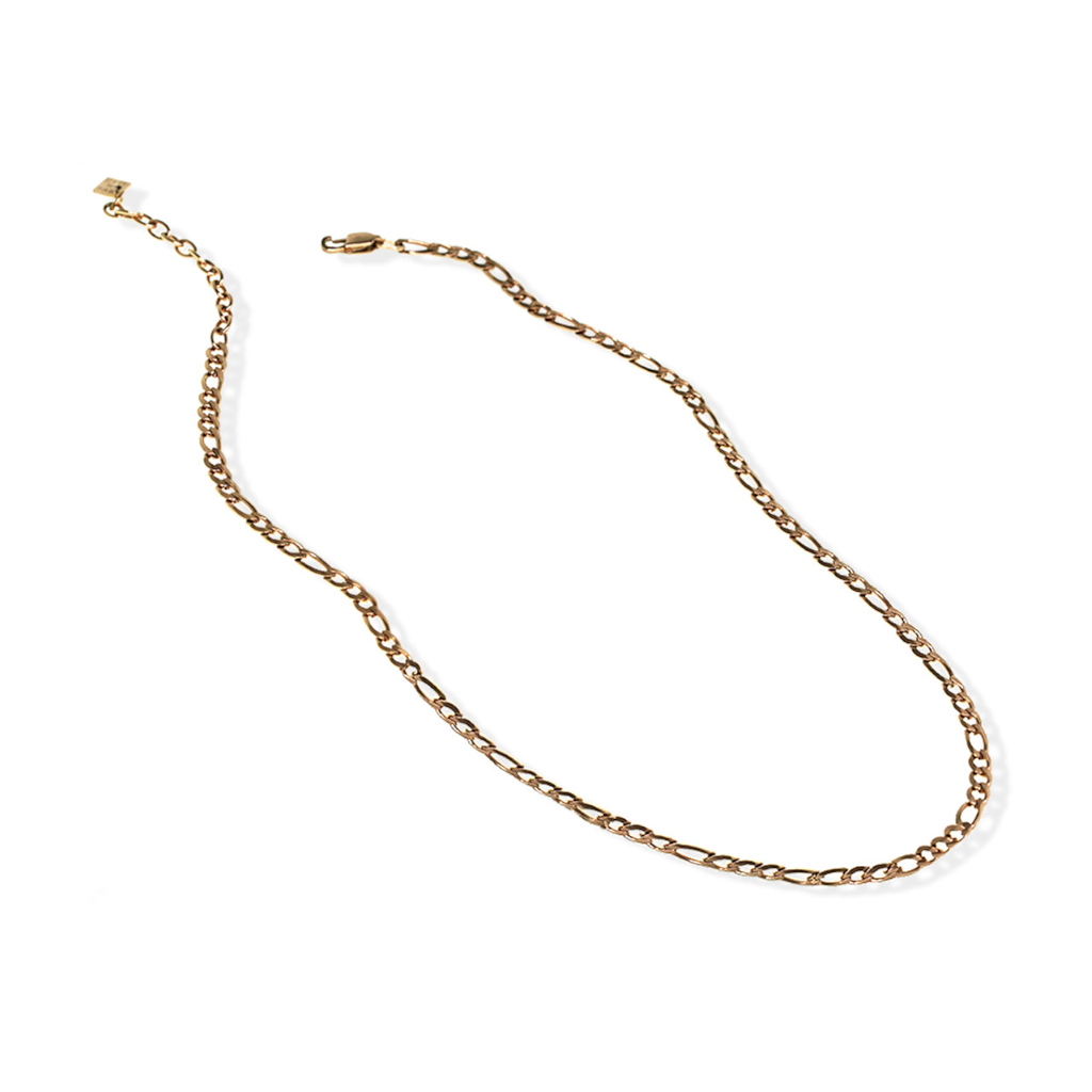 jj+rr Charlotte Figaro Necklace Rose Gold 3N5RG