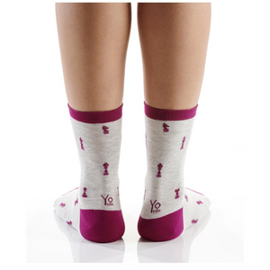 Yo Sox Chess Pieces Women's Crew Socks 412791