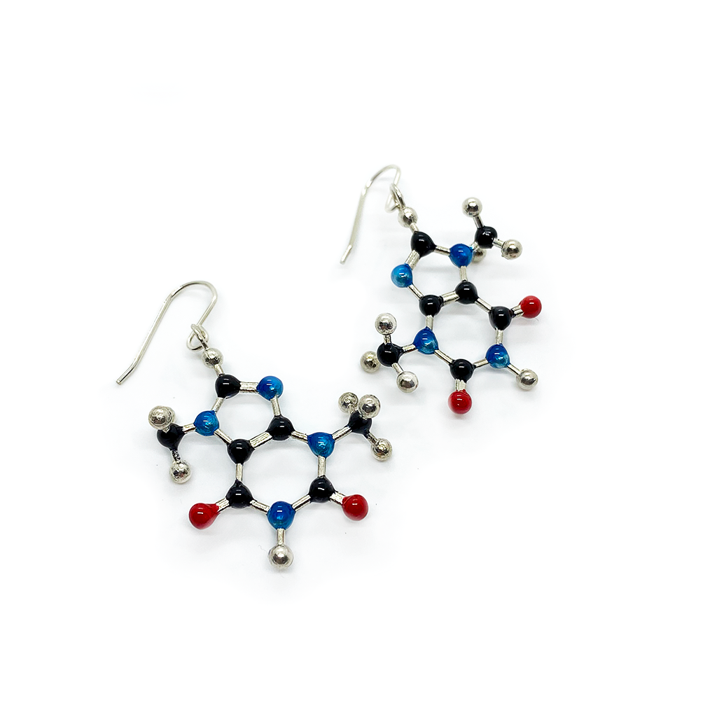 Slashpile Chocolate Molecule Earrings