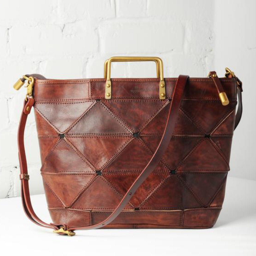 Uppdoo Origami Large Tote Chestnut