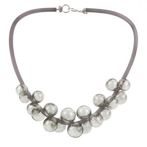 Alicia Niles Chroma Bolla Necklace Grey CH060GRY