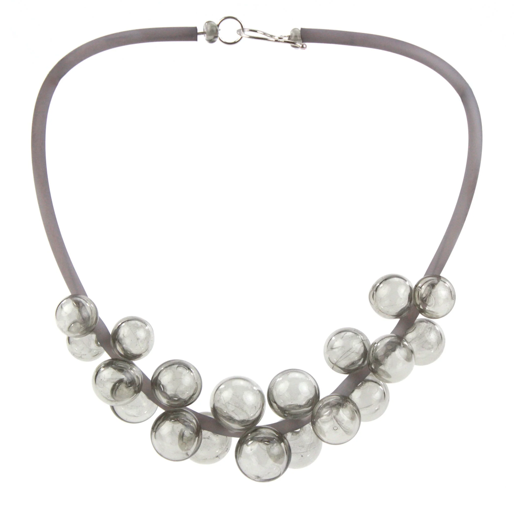 Alicia Niles Chroma Bolla Necklace Grey CH060GRY