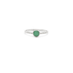 Laughing Sparrow Chrysoprase Gemstone Ring 290-04