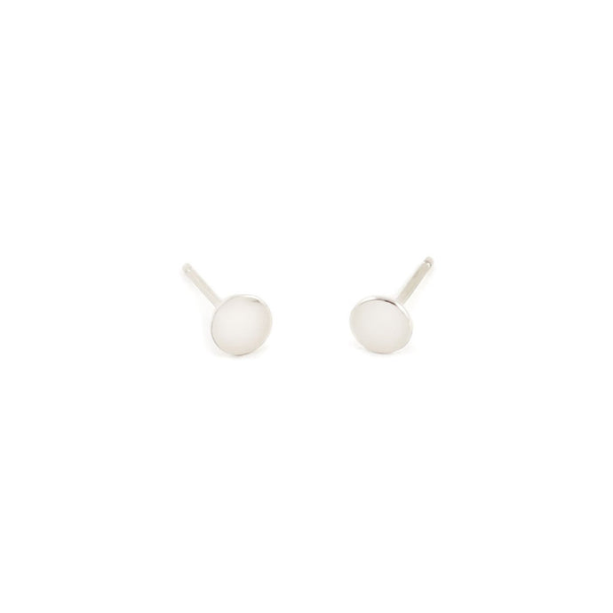 Kris Nations Circle Studs Silver E-CIRCLE-S