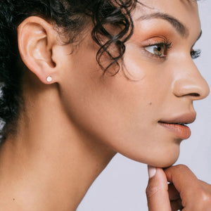 Kris Nations Circle Studs Silver E-CIRCLE-S