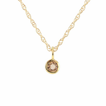 Kris Nations Citrine Charm Necklace Gold N778-G-CIT