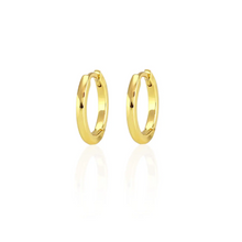 Kris Nations Classic Hinged Huggie Hoops Gold E792-G