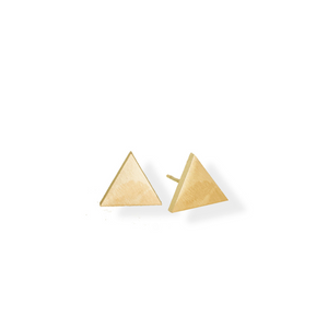 jj+rr Classic Triangle Earrings Gold 9E41G